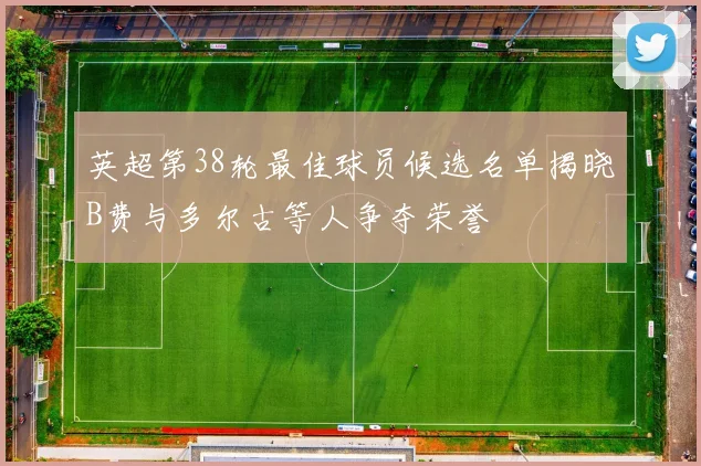 英超第38轮最佳球员候选名单揭晓B费与多尔古等人争夺荣誉