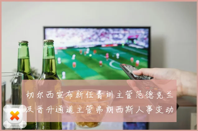 切尔西宣布新任青训主管范德克兰及晋升通道主管弗朗西斯人事变动